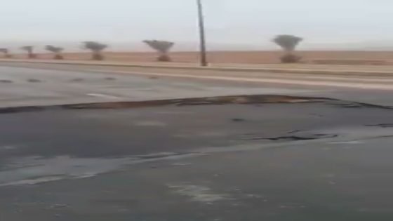 الرشيدية: أمطار قليلة تعري واقع طريق المدخل الشمالي الغربي