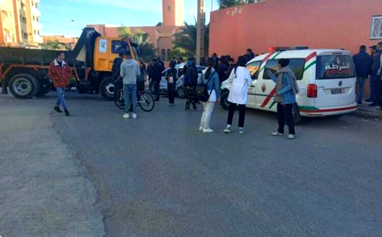 الرشيدية: حادث سير خطير يشل حركة السير بحي لابيطا