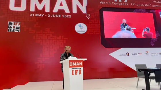 دومينيك برادالي رئيسة جديدة للاتحاد الدولي للصحفيين