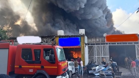 الدار البيضاء.. التحقيق في ملابسات حريق التهم 11 محلا تجاريا بسوق “باشكو”