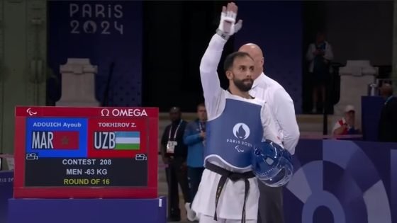 أيوب عدويش يتألق في دورة الألعاب البارالمبية باريس 2024 ويتأهل إلى ربع النهائي