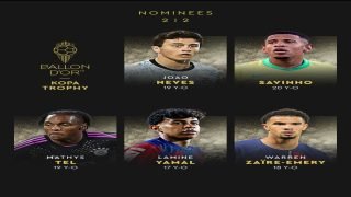 قائمة المرشحين لجائزة كوبا لأفضل لاعب شاب: لامين يامال وأردا غولر في الصدارة