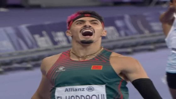 العداء المغربي أيمن الحداوي يحقق الميدالية الذهبية برقم عالمي جديد