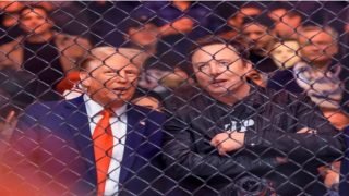 دونالد ترامب وإيلون ماسك يحضران نزالاً للفنون القتالية في نيويورك