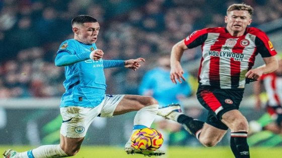 برينتفورد يفرض التعادل على مانشستر سيتي في مباراة درامية