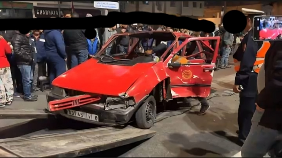 اصطدام مروع يحول طاكسي إلى ركام ويخلف إصابات خطيرة بالدار البيضاء