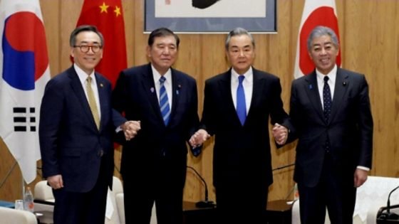 اجتماع ثلاثي في طوكيو بين اليابان وكوريا الجنوبية والصين وسط تحديات جيوسياسية