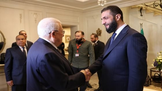 تفاصيل أول زيارة لمحمود عباس لدمشق في عهد الشرع