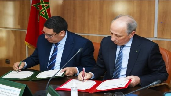 توقيع اتفاقية شراكة بين وزارة التربية والمرصد الوطني للتنمية البشرية