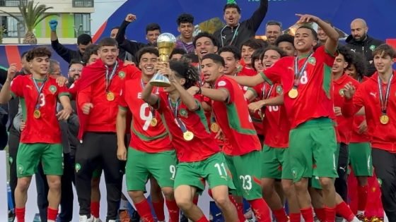 المغرب يُتوّج بطلاً لأفريقيا لأقل من 17 سنة