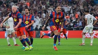 برشلونة يحسم الكلاسيكو ويتوج بكأس السوبر الإسباني